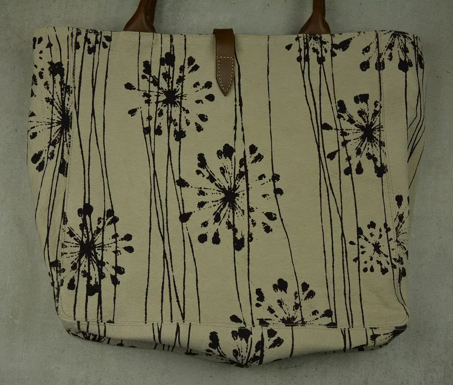 Sac casual Afar Agapentes Sable en coton éthiopien bio et cuir de zébu fait à la main