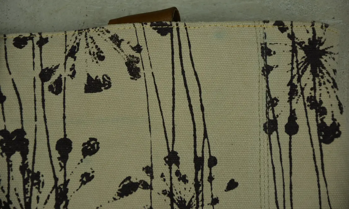 Sac casual Afar Agapentes Sable en coton éthiopien bio et cuir de zébu fait à la main