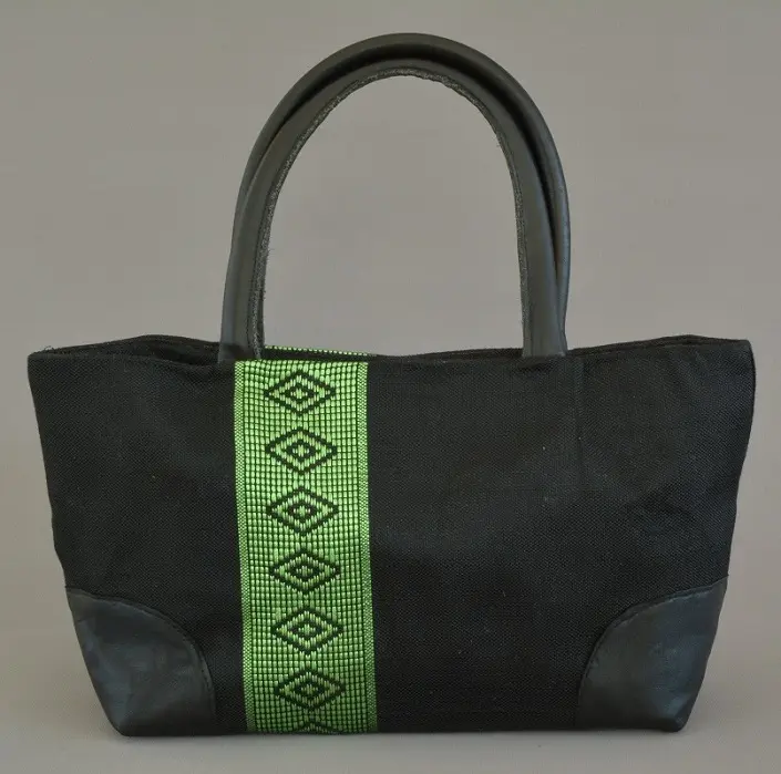 Sac cocktail Tibeb Lichen en coton éthiopien et rayonne fait à la main