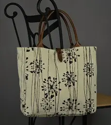 sac équitable Agapantes Sable en coton éthiopien et bio