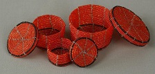 Boîtes en perles éthiopiennes
