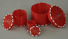 Boîtes Gigogne éthiopiennes faites à la main