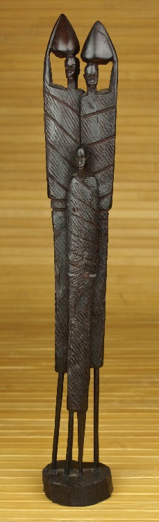 Statuette éthiopienne en ébène Konso