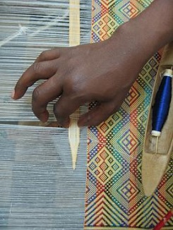 Tissage des écharpes éthiopiennes