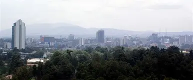 Vue d'Addis Abeba en Ethiopie