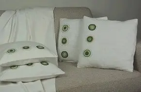 Housses de coussins en coton éthiopien: Contemporaines