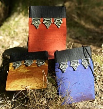 Sacoches pour mobile Sac equitable en coton ethiopien et rayonne
